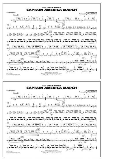 Captain America March - Snare Drum